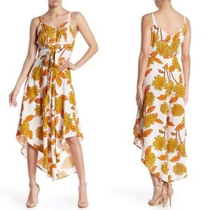 Women’s Sunflower Print Jumpsuit with Pockets